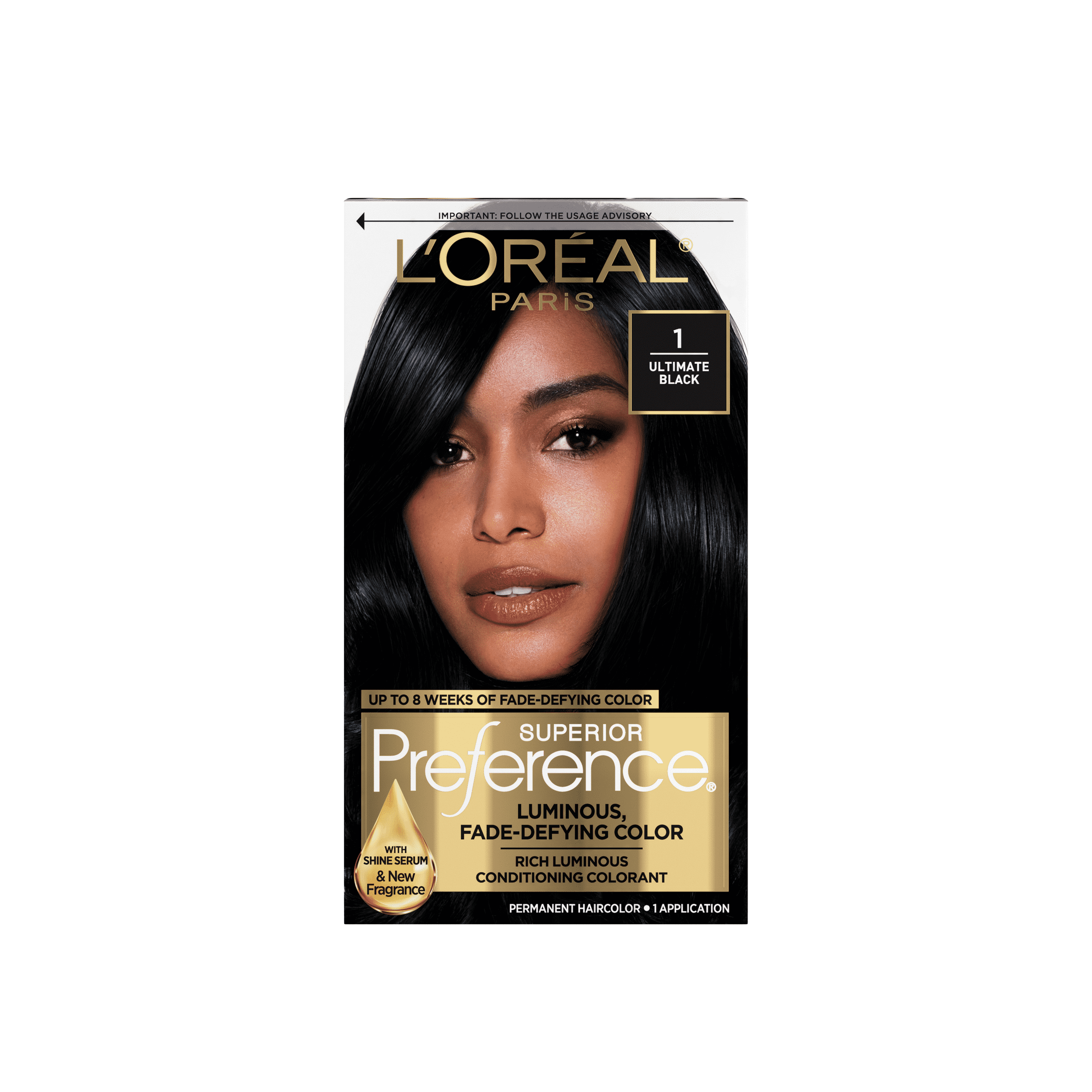 L'Oréal Paris Superior Preference Permanent Hair Color, 1.0