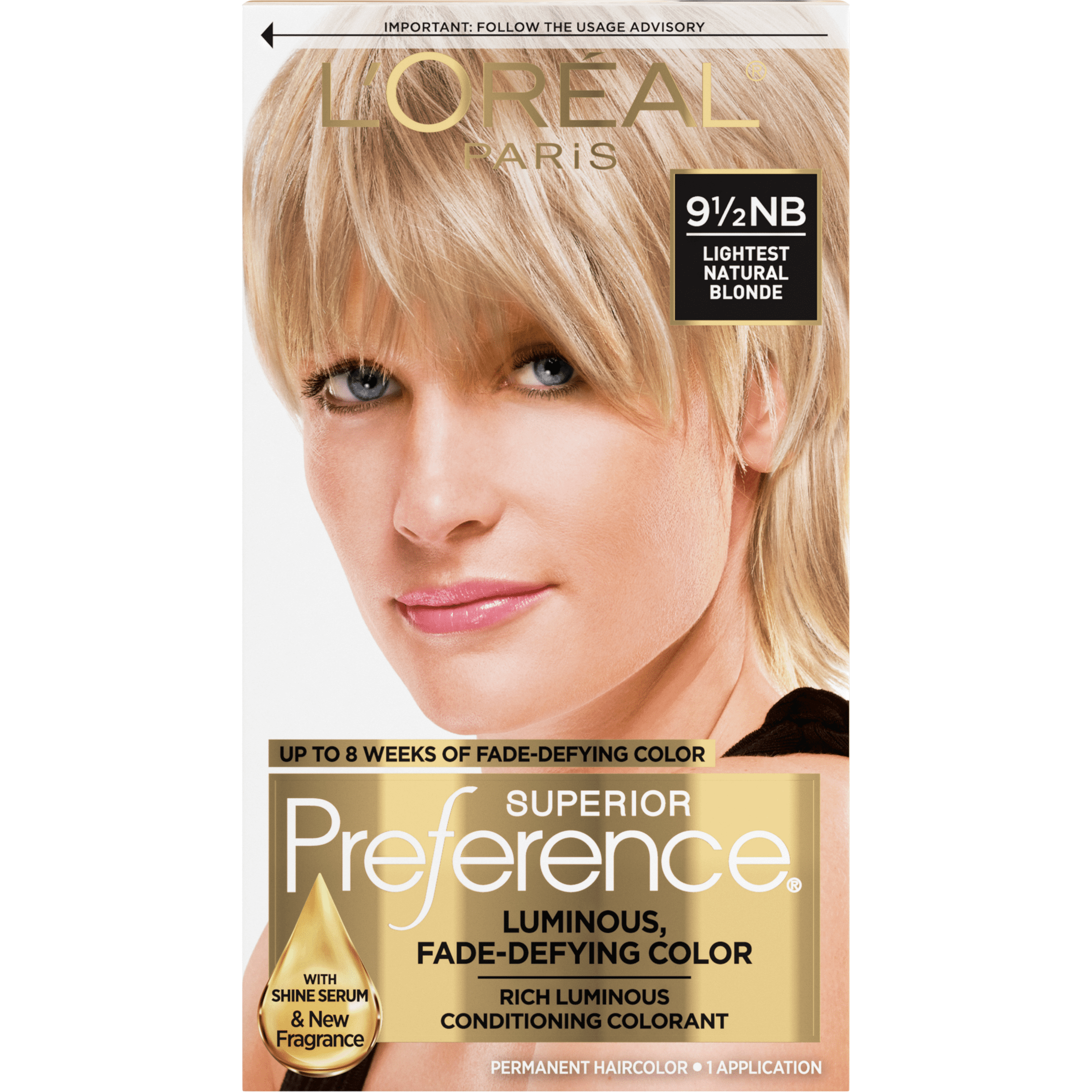 L'Oreal Paris Superior Preference Permanent Hair 9G Light Golden Blonde - Walmart.com