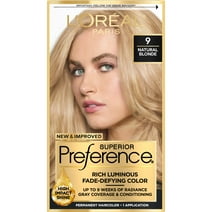 L'Oreal Paris Superior Preference Permanent Hair Color, 9 Natural Blonde, 1 kit