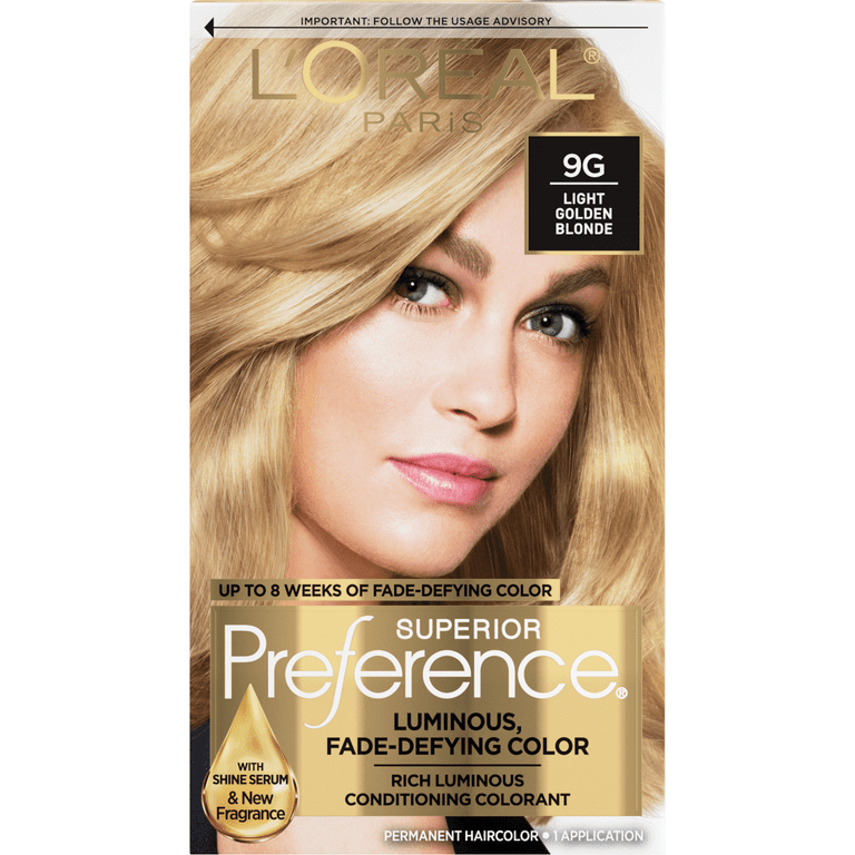 L Oreal Paris Superior Preference Permanent Hair Color 9G Light