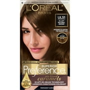 LOreal Paris Superior Preference Permanent Hair Color, Hi-Lift Natural Brown UL51, 1 Kit