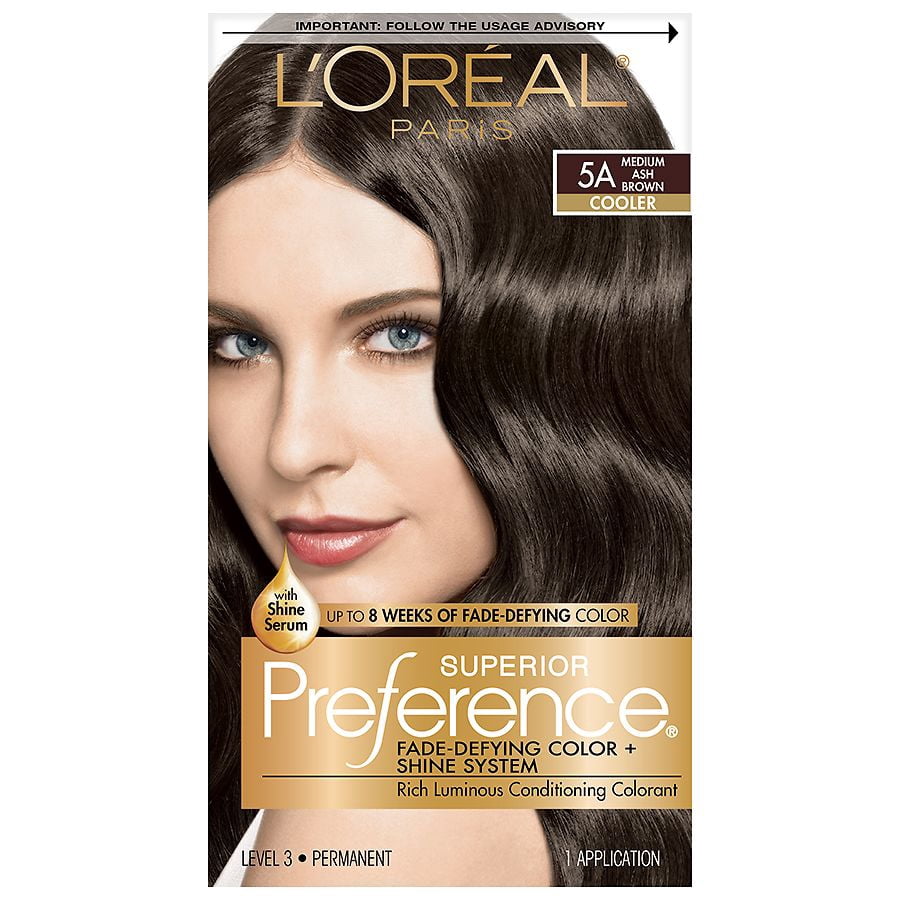 L'Oreal Paris Superior Preference Permanent Hair Color, Medium Ash