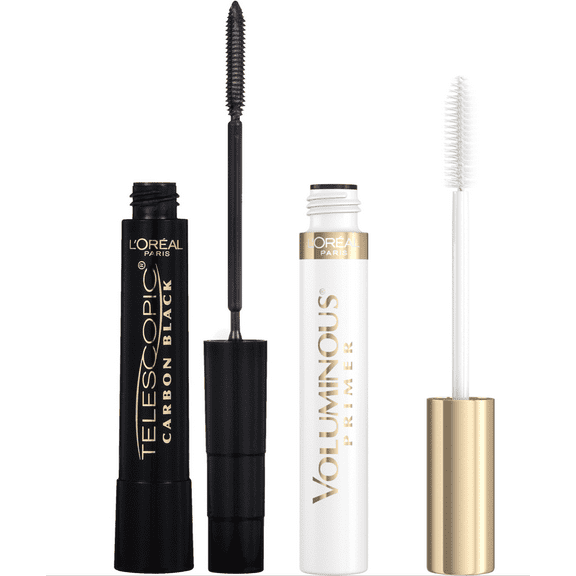 L'Oreal Paris Telescopic Carbon Black Mascara & Primer Bundle