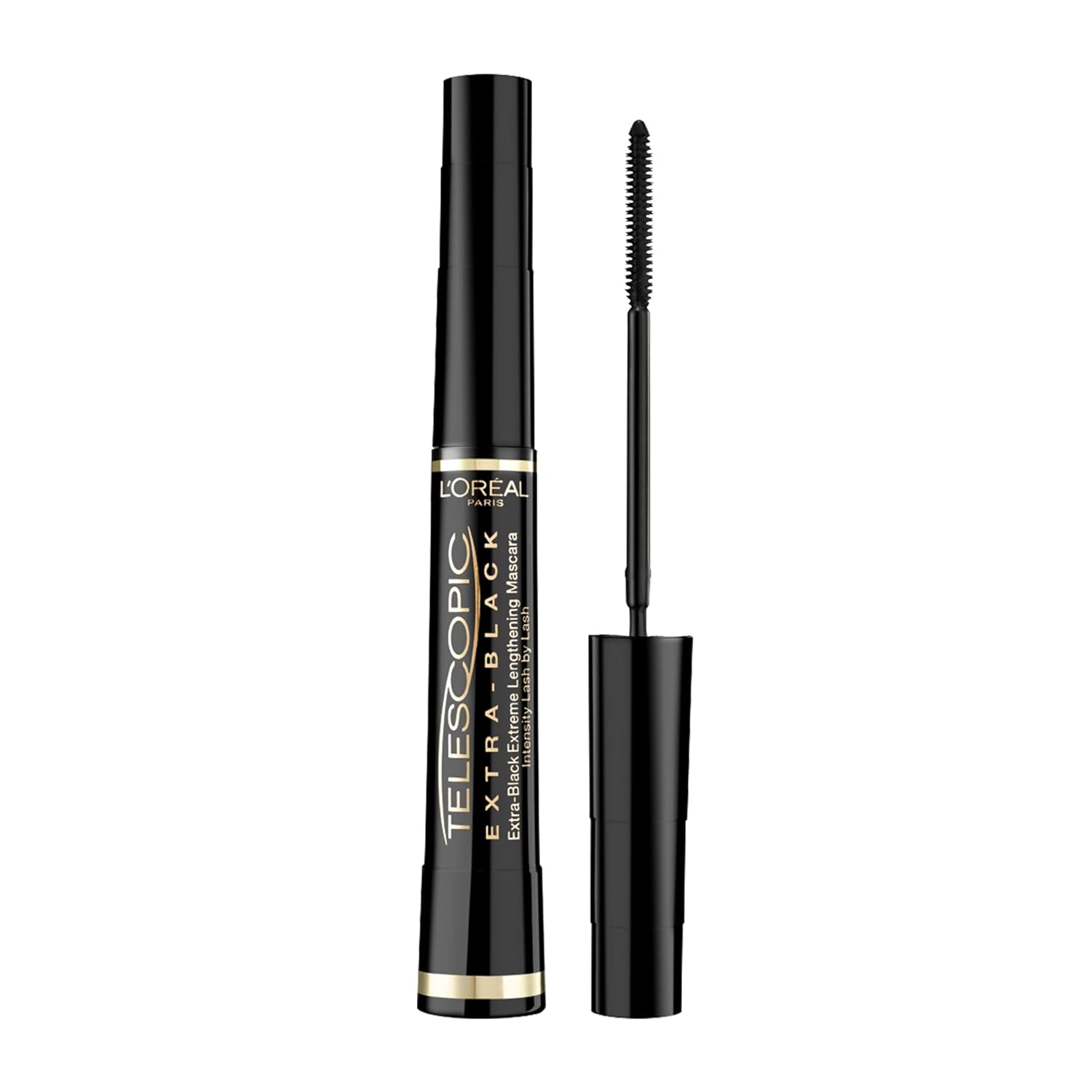 L'Oreal Paris Telescopic Mascara, Carbon Black [935] 0.27 oz (Pack of 3)