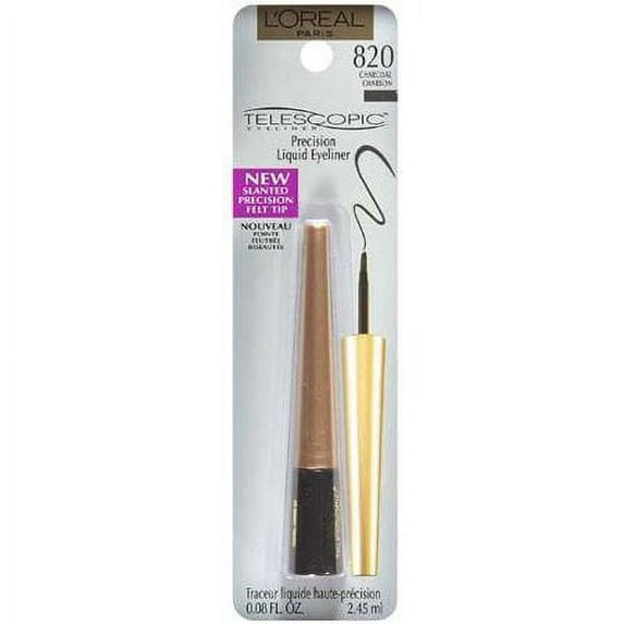 L'Oreal Paris Telescopic Precision Liquid Eyeliner, Charcoal