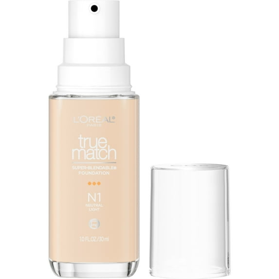 L'Oreal Paris True Match Cream Foundation Makeup, N1 Neutral Light, 1 fl oz