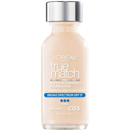 L'Oreal Paris True Match Liquid Foundation Makeup, C0.5 Fair Ivory, 1 fl oz - Old Version