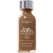 L'Oreal Paris True Match Liquid Foundation Makeup, N8 Cappuccino, 1 fl oz - Old Version