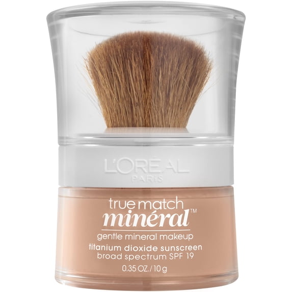 L'Oreal Paris True Match Loose Powder Foundation Makeup, Natural Buff, 0.35 oz