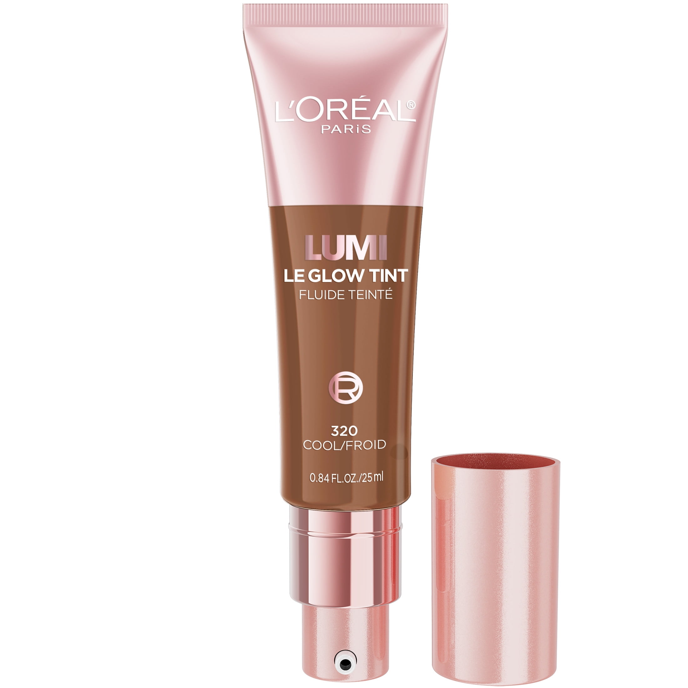 L'Oreal Paris Lumi Le Glow Skin Tint Foundation Makeup, 320 Cool, 0.85 fl oz