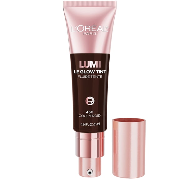 L'Oreal Paris Lumi Le Glow Skin Tint Foundation Makeup, 430 Cool, 0.85 fl oz