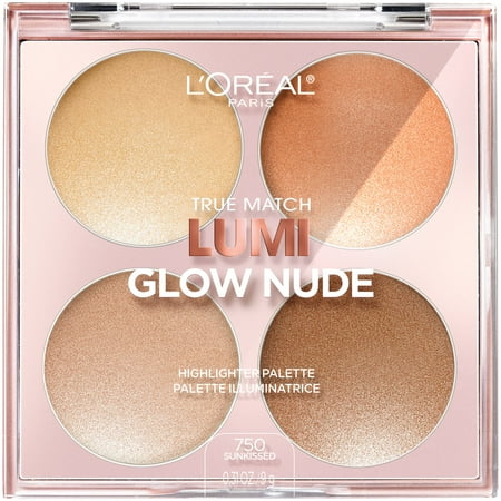 L'Oreal Paris True Match Lumi Glow Nude Highlighter Palette, Sunkissed