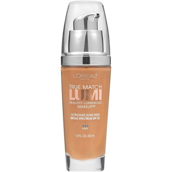 L'Oreal Paris True Match Lumi SPF 20 Liquid Foundation Makeup, C6 Soft Sable, 1 fl oz