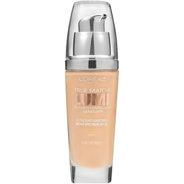 L'Oreal Paris True Match Lumi SPF 19 Healthy Luminous Liquid Foundation, W4 Natural Beige, 1 fl oz