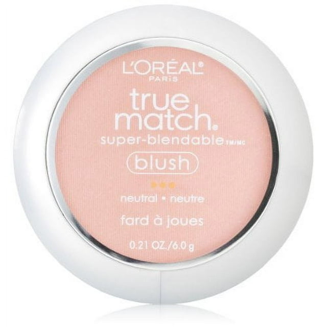 L'Oreal Paris True Match Super Blendable Blush, Powder Texture, Precious Peach, 0.21 oz