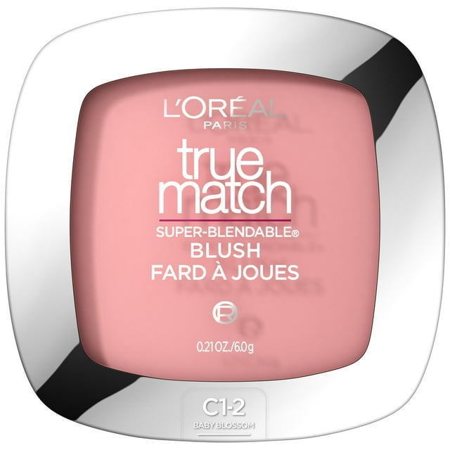 L'Oreal Paris True Match Super Blendable Blush, Soft Powder Texture, Baby Blossom, 0.21 oz