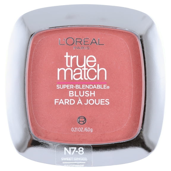 L'Oreal Paris True Match Super Blendable Blush, Soft Powder Texture, Sweet Ginger, 0.21 oz