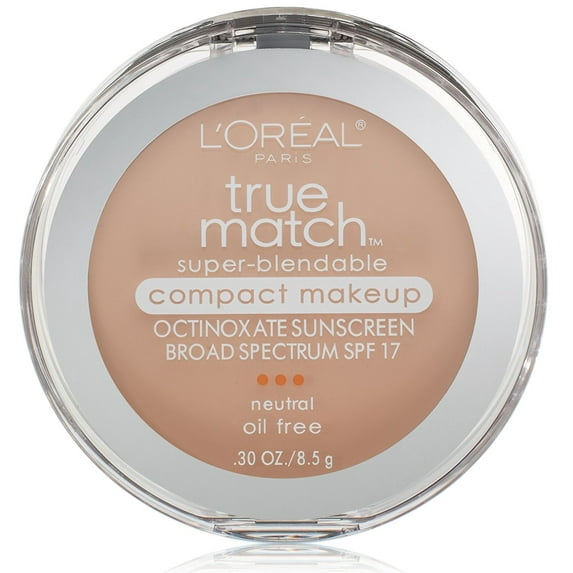 L'Oreal Paris True Match Super-Blendable Compact Makeup, Classic Ivory N2