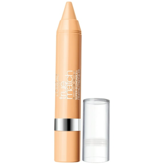 L'Oreal Paris True Match Super-Blendable Crayon Concealer, W1-2-3, Fair/Light Warm, 0.1 oz