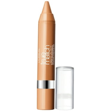 L'Oreal Paris True Match Super Blendable Crayon Concealer, Medium/Deep Warm, 0.1 oz