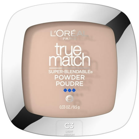 L'Oreal Paris True Match Super Blendable Oil Free Makeup Powder, Creamy Natural, 0.33 oz