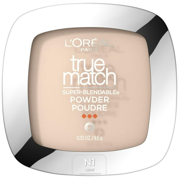 L'Oreal Paris True Match Super-Blendable Oil Free Makeup Powder, Soft Ivory, 0.33 oz