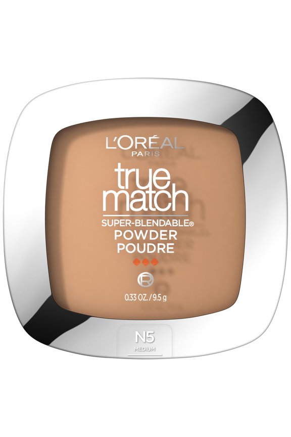 L'Oreal Paris True Match Super Blendable Oil Free Makeup Powder, True Beige, 0.33 oz
