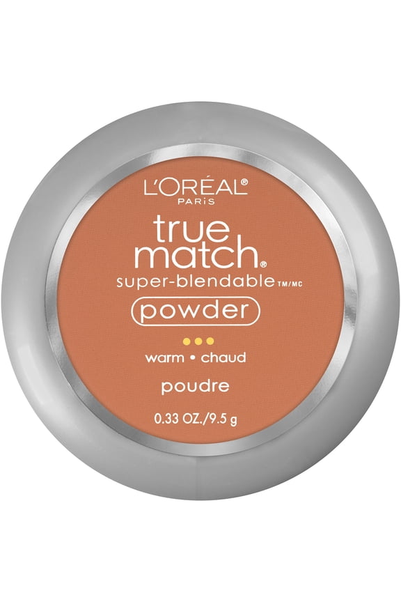 L'Oreal Paris True Match Super Blendable Oil Free Makeup Powder, W8 Creme Cafe, 0.33 oz