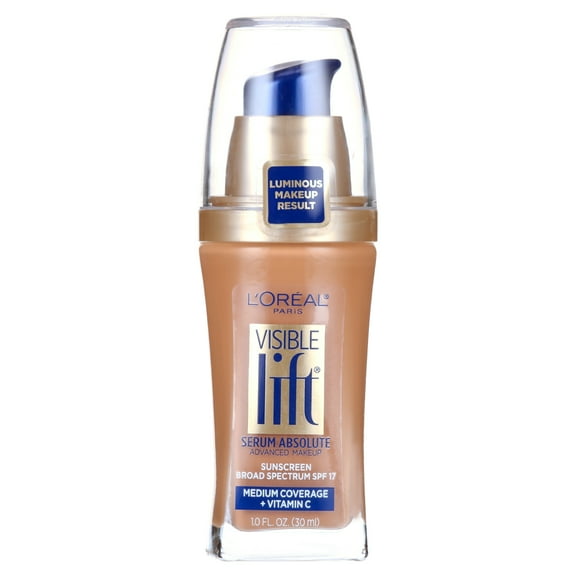L'Oreal Paris Visible Lift Serum Liquid Foundation, SPF 17, 1 fl oz