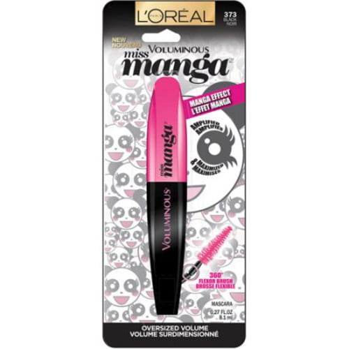 mytologi kapital gear L'Oreal Paris Voluminous Miss Manga Washable Mascara, Black, 0.27 Fl Oz -  Walmart.com