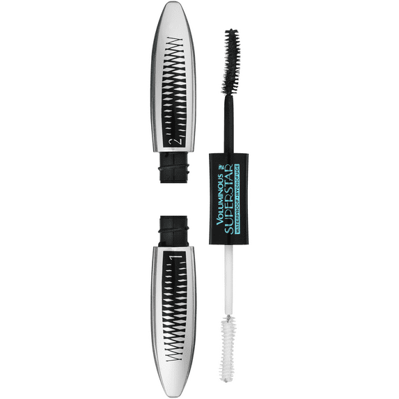 L'Oreal Paris Voluminous Superstar Waterproof Mascara, Blackest Black