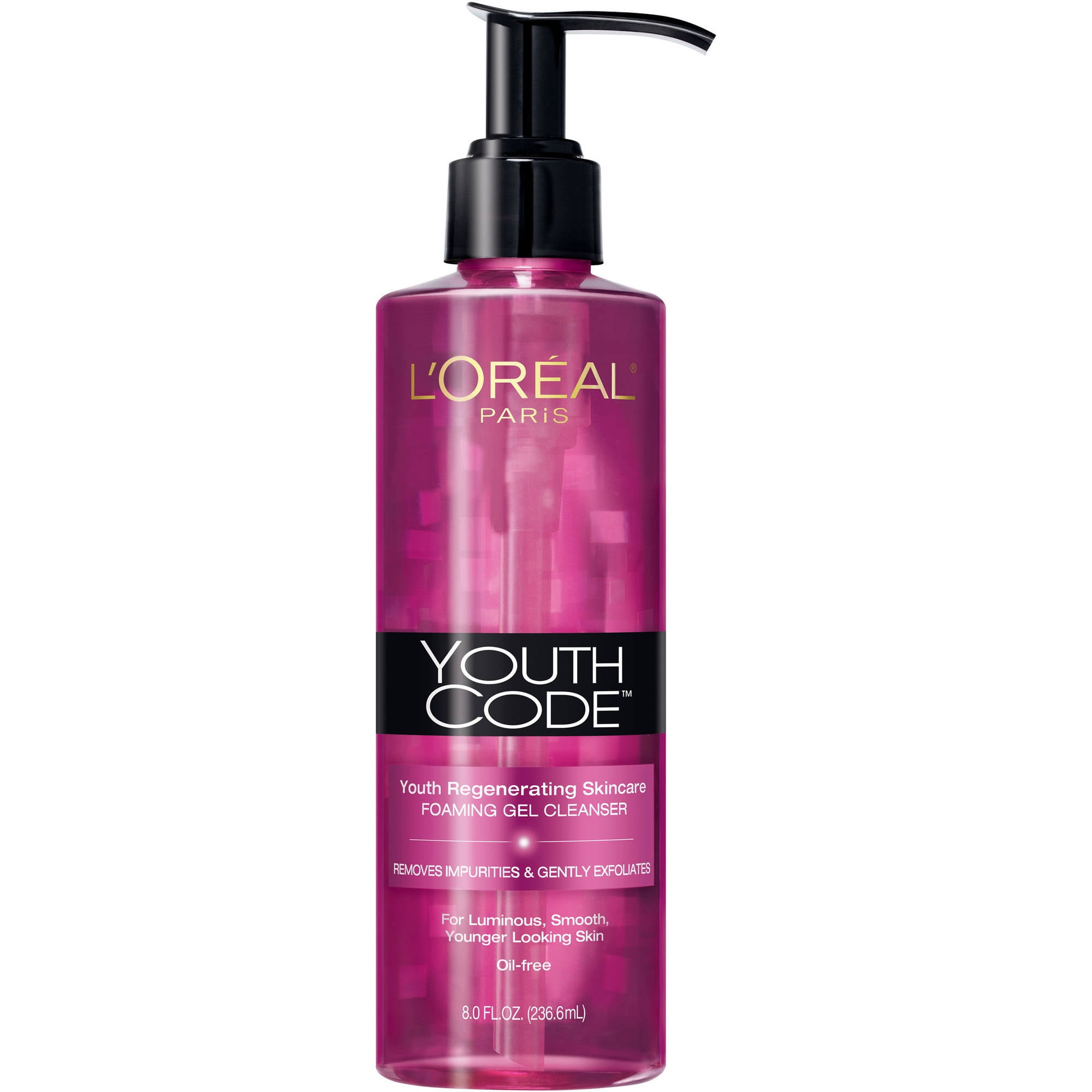 L'Oreal Paris Youth Code Foaming Gel Cleanser, 8 oz - Walmart.com