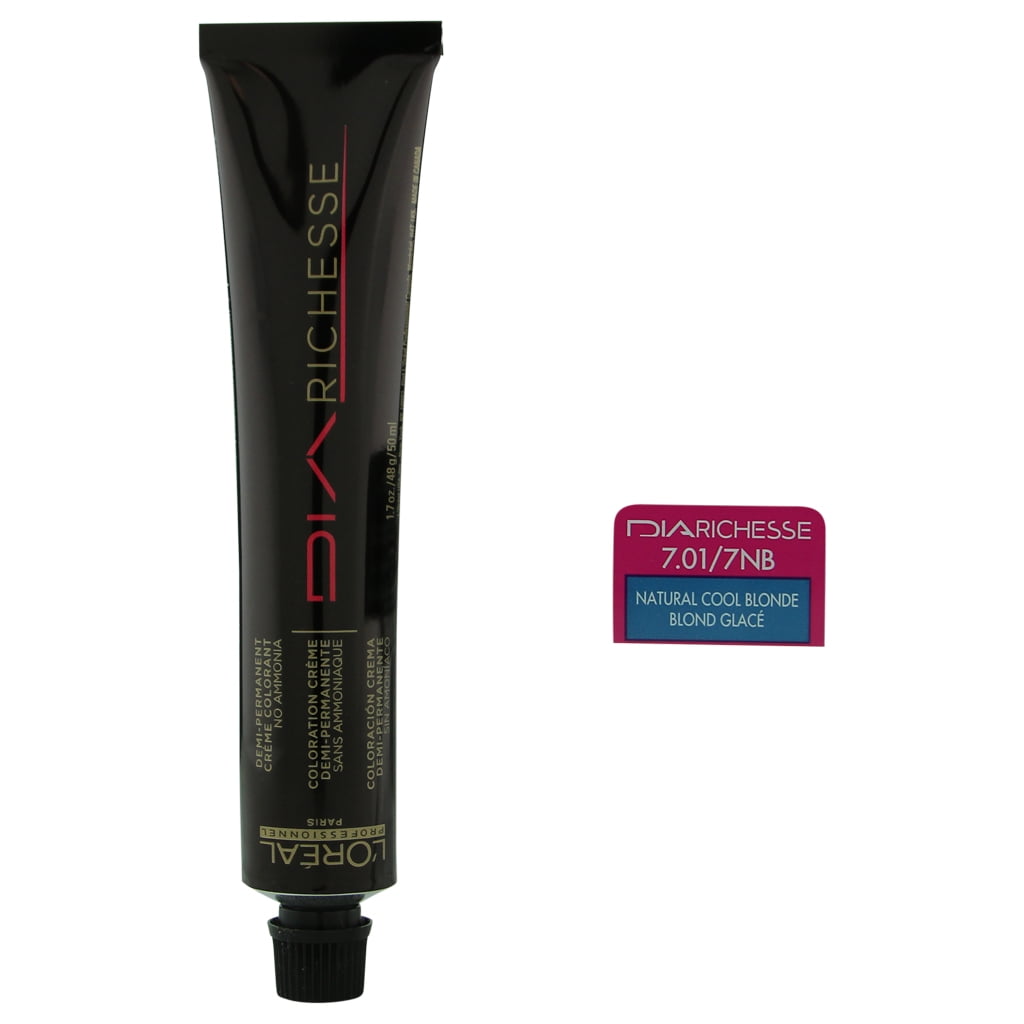 Dia Richesse # 7.01 - Natural Cool Blonde by LOreal Professional for Unisex  - 1.7 oz Hair Color 