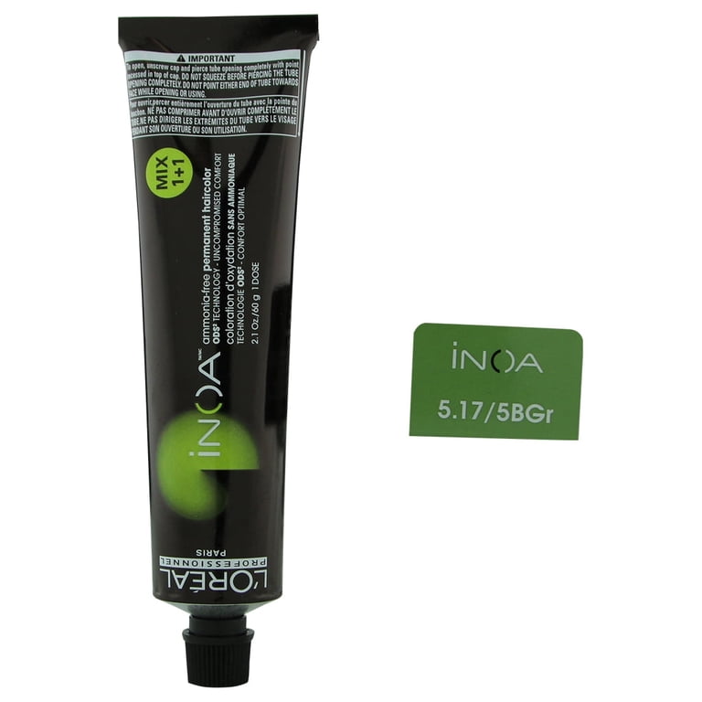 L'Oreal Professionnel Inoa 5.17 Ammonia-Free Hair Color, 100