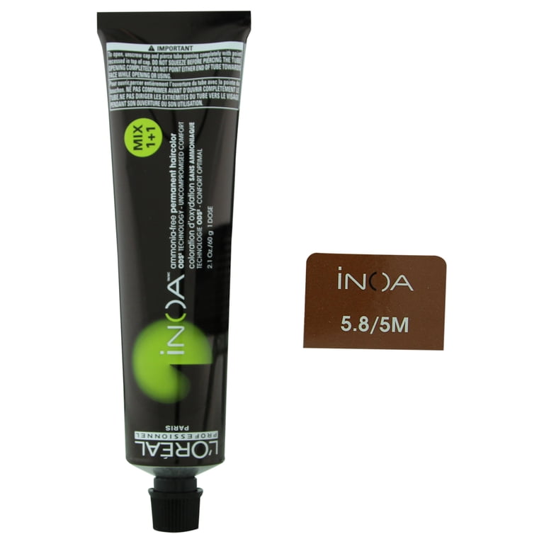 L'Oréal Paris, Hair Color Inoa 5.8, 2.1 oz, Permanent ammonia-free