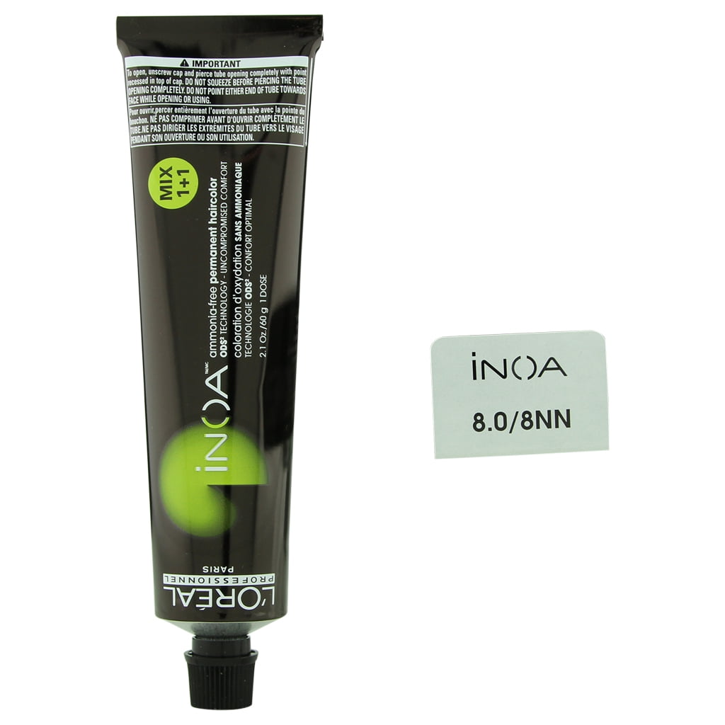 L'Oreal Professionnel Ammonia-Free Permanent Hair Color Inoa 8.0