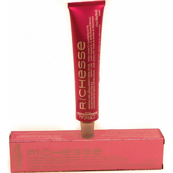 L'Oreal Professionnel Richesse Ammonia Free Creme Hair Color 1.7oz (6.34 6GC) HONEY CHESTNUT