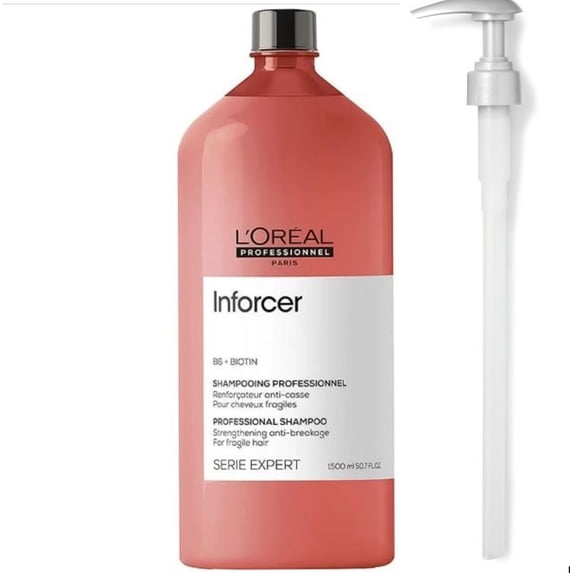 L’Oreal Professionnel Serie Expert Inforcer Shampoo with Pump, 50.7oz