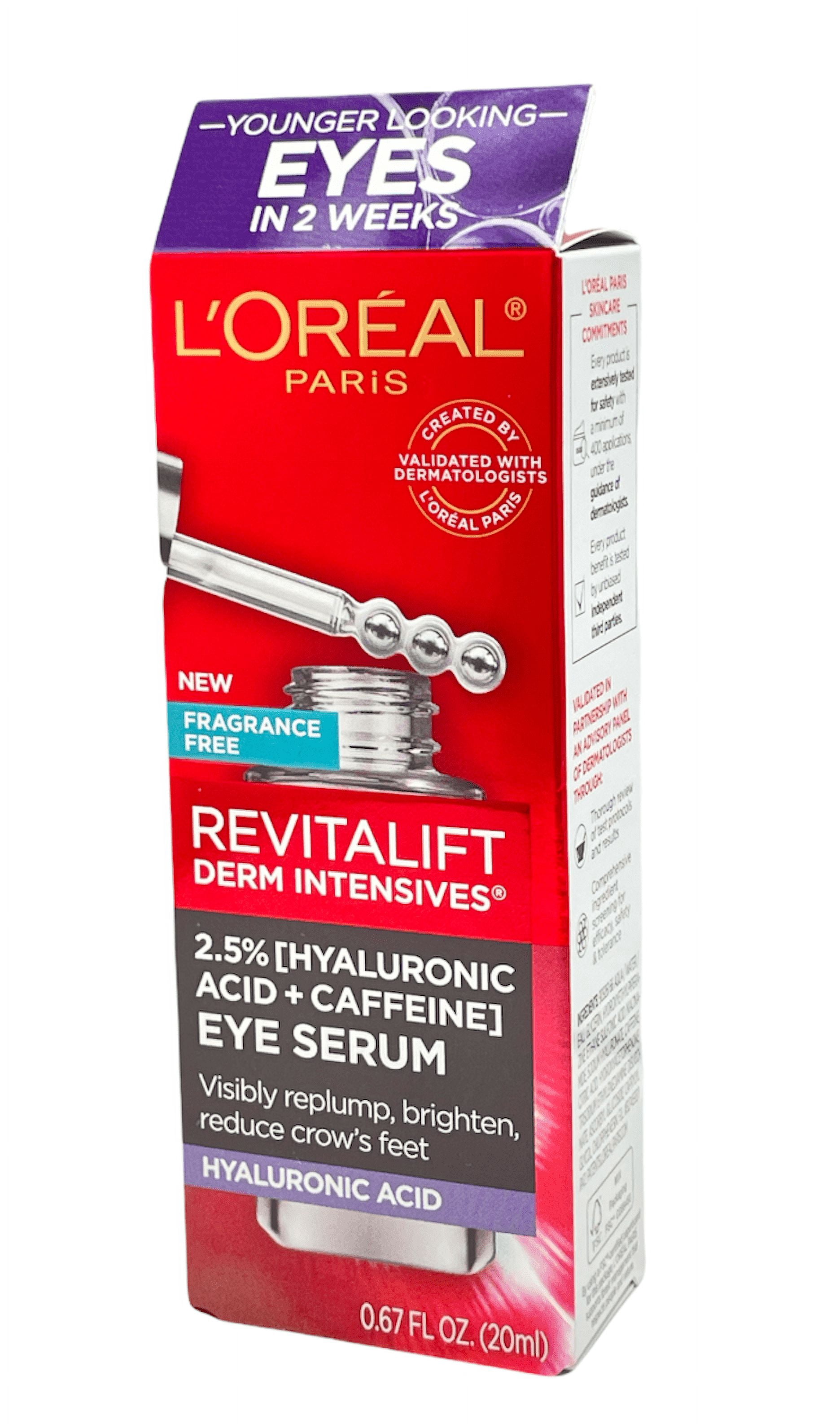 L'Oreal Revitalift Derm Intensives 2.5 Hyaluronic Acid+Caffeine Eye
