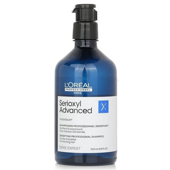 L’Oreal Serie Expert Serioxyl Advanced Densifying Shampoo | Gentle Purifying Cleanser for Thin Hair, 300ml