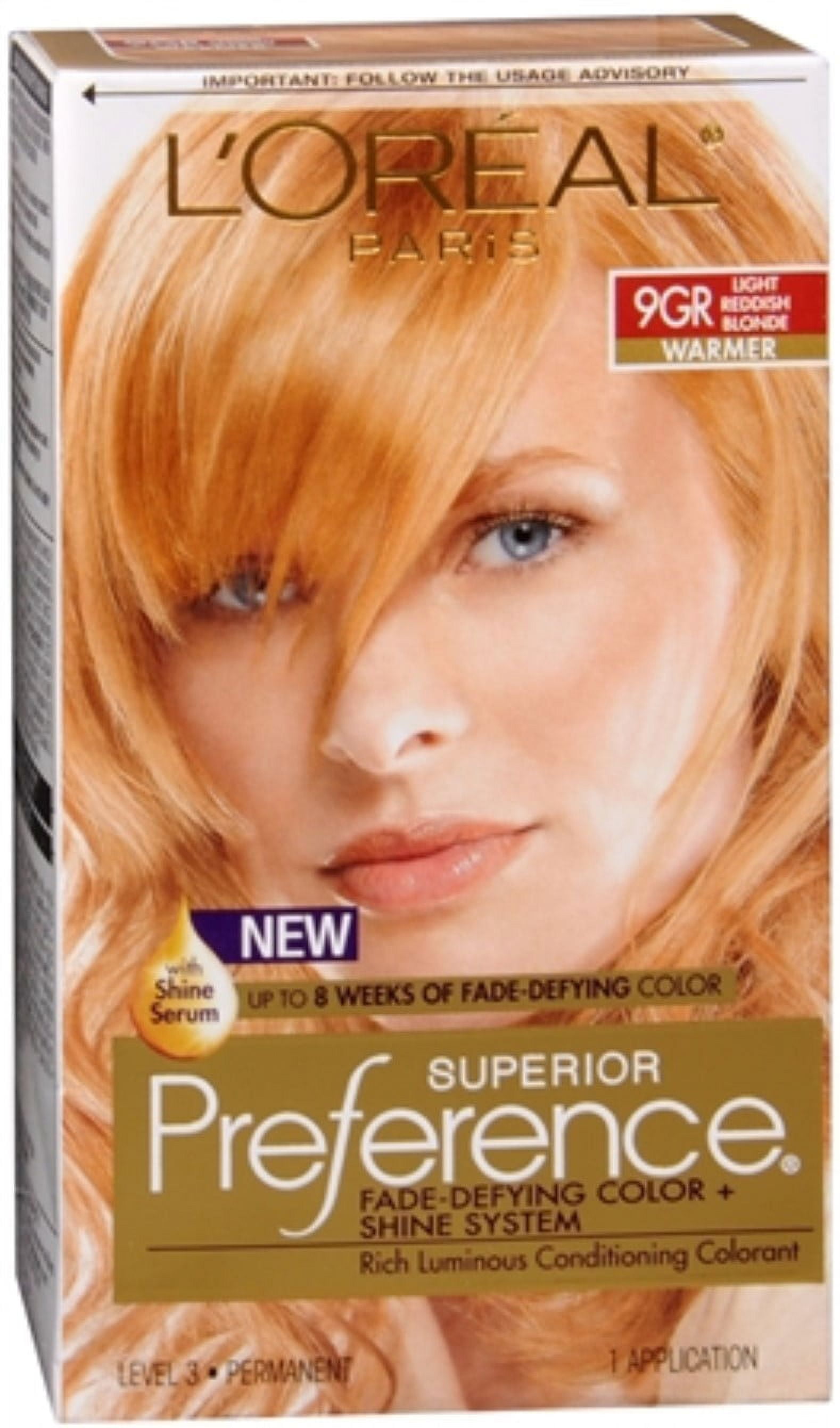 L'Oreal Superior Preference - 9GR Light Reddish Blonde (Warmer), 1 Each (Pack of 2)