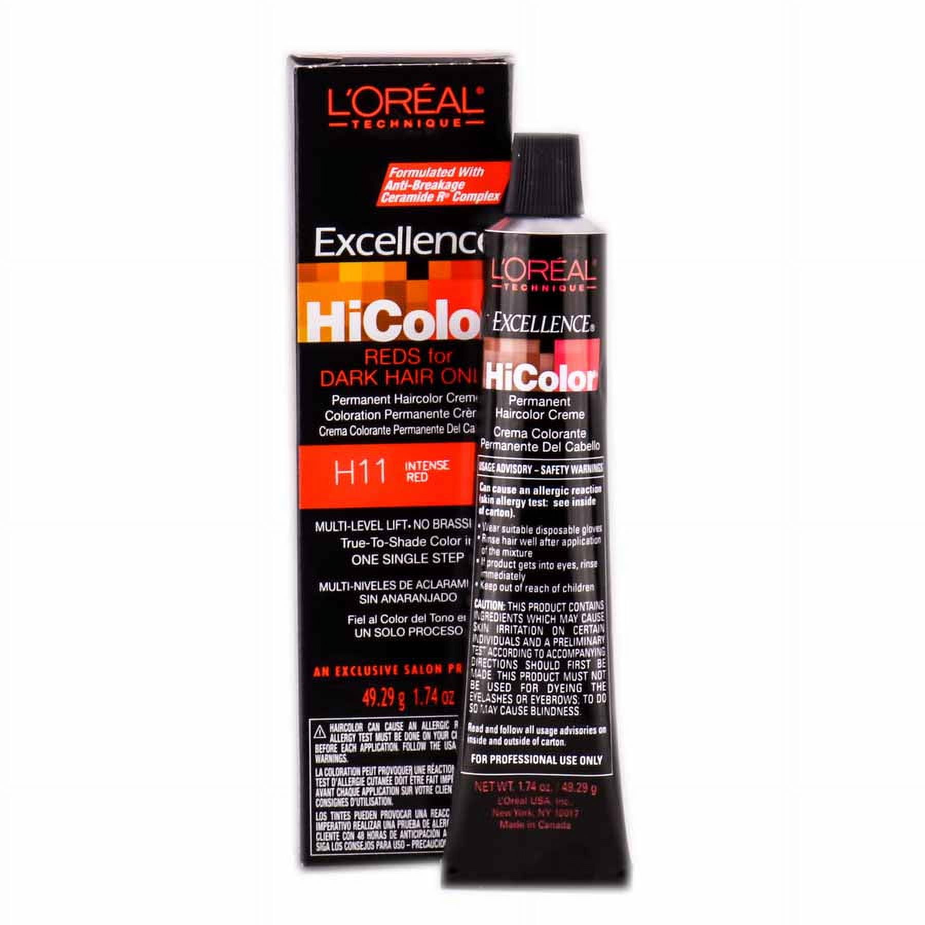  L'Oreal Excellence HiColor Red Hot, 1.74 oz (Pack of 2) :  Beauty & Personal Care