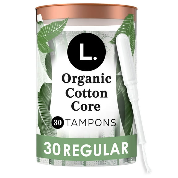 L. Organic Cotton Tampons - Regular Absorbency, 30 Ct