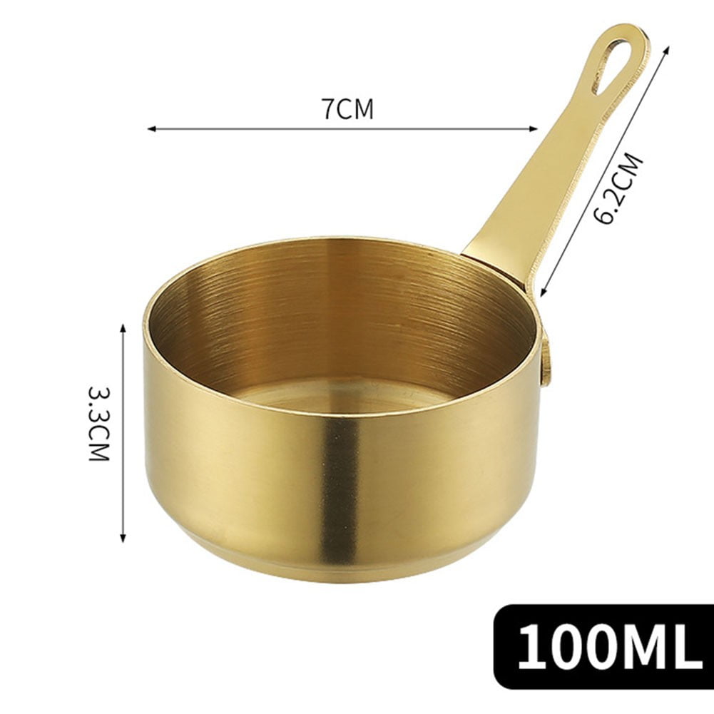 金色L Pot Gravy Stainless Steel Milk Pot Mini Sauce Pan Small Saucepan