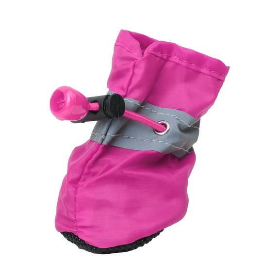 L Puppy Dog Shoes Reflective Paw Protector Waterproof Non-Slip Boots For Small Breed Dogs With Reflective Design, Non-Slip Bottom And Comfortable Fit For Daily Use And Adventures 4.3X4.3X0