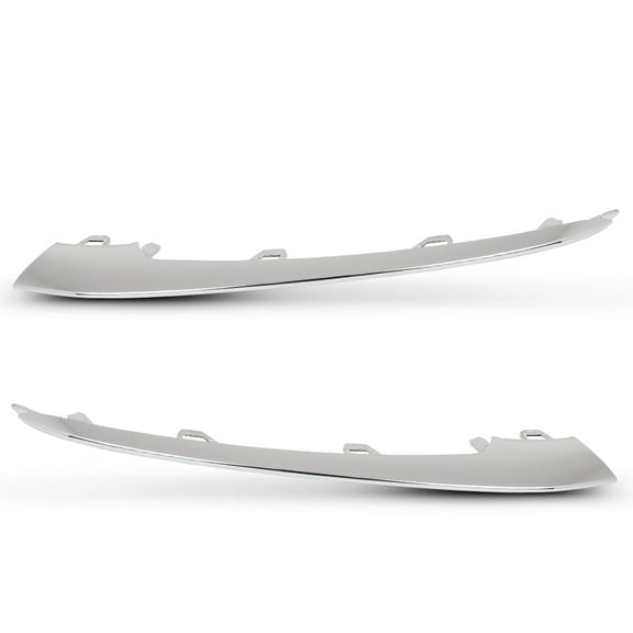 L/R Front Bumper Lip Trim Chrome Molding Fit For 2018-2020 Mercedes W222 S450/560