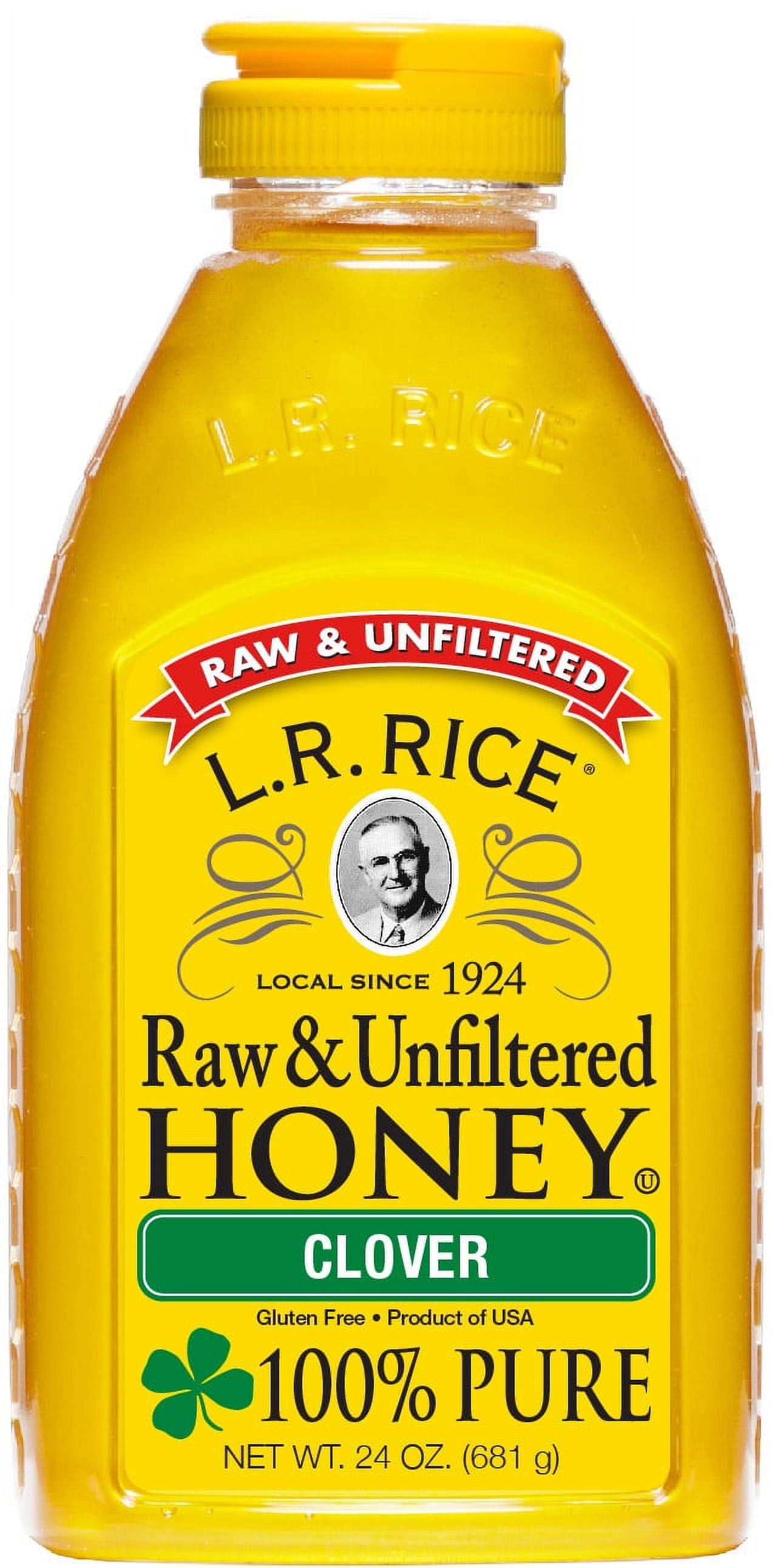 L. R. RICE Clover Honey 24oz