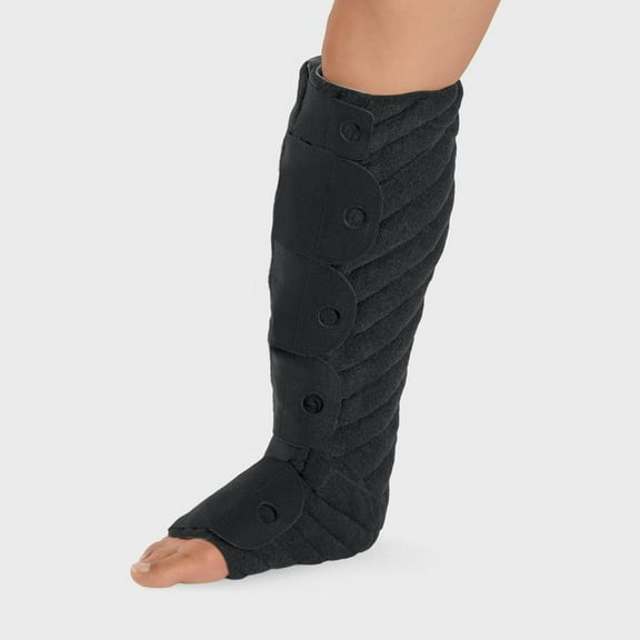 L& R Solaris Tribute Wrap Below Knee Left   Black Medium