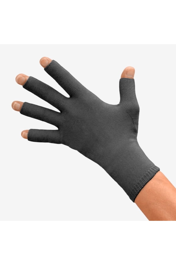 L&R USA Solaris ExoSoft Glove - 20-30 mmHg Full Black Medium