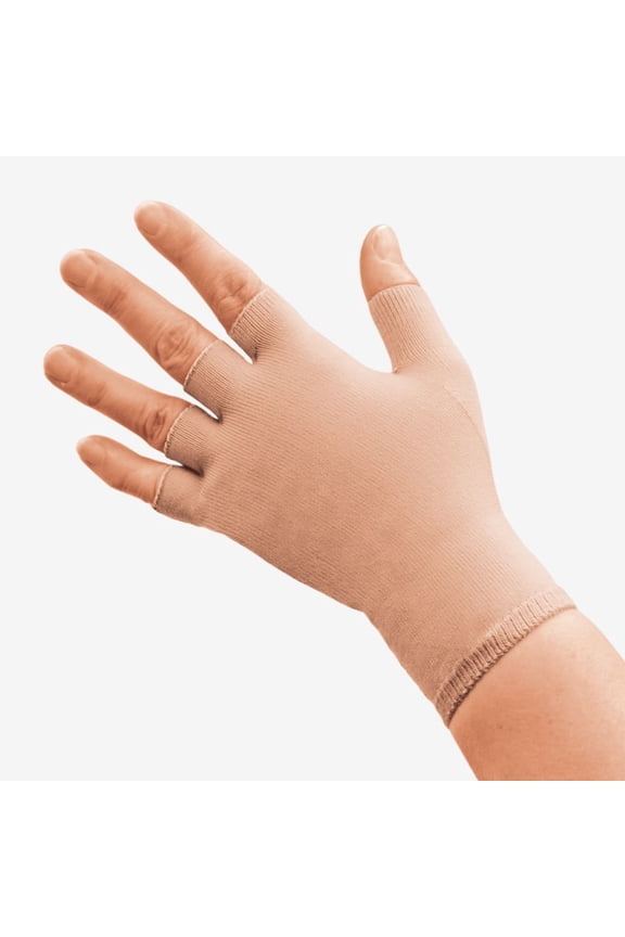 L&R USA Solaris ExoSoft Glove - 20-30 mmHg Quarter Beige Large